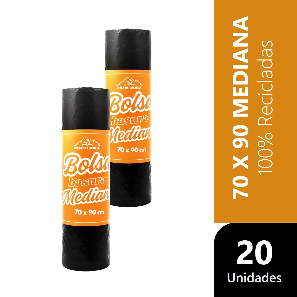 GENERICO - Bolsas De Basura Mediana 70x90 20 Unidades