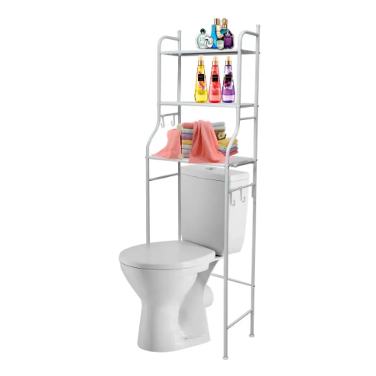 GENERICO - Estante Mueble De Baño Rack Organizador 3 Niveles Armable