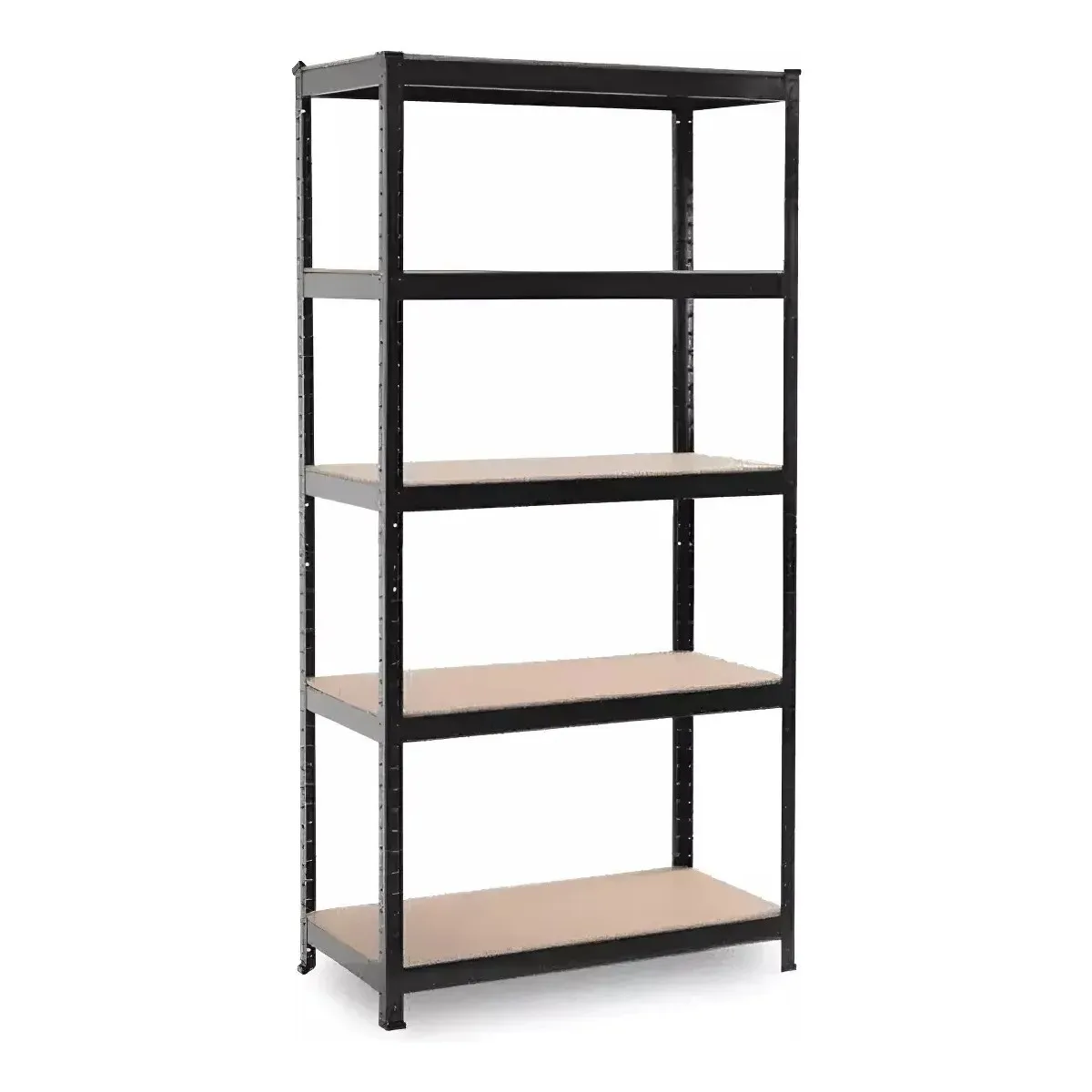 GENERICO - Estante Metálico Negro 180x90x40 Cm 400 Kg BELUG