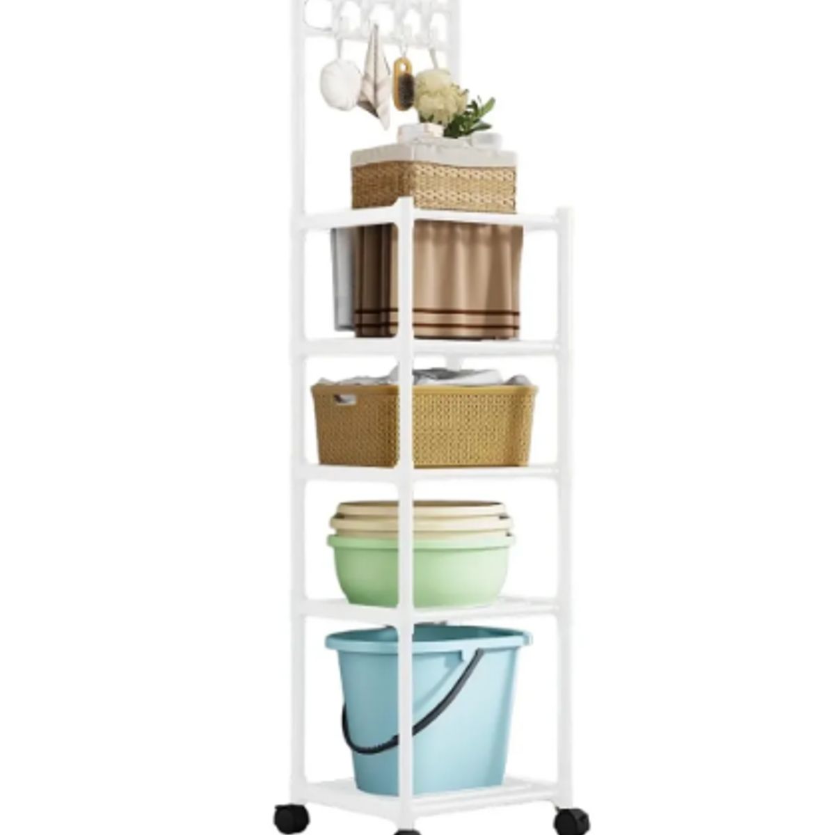 GENERICO - Estante Rack 5 Niveles Multifuncional P/ Cocina Baño Jardín