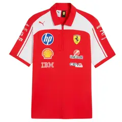 PUMA - Polera Polo Authentic Oficial Scuderia Ferrari HP 2026 Rojo