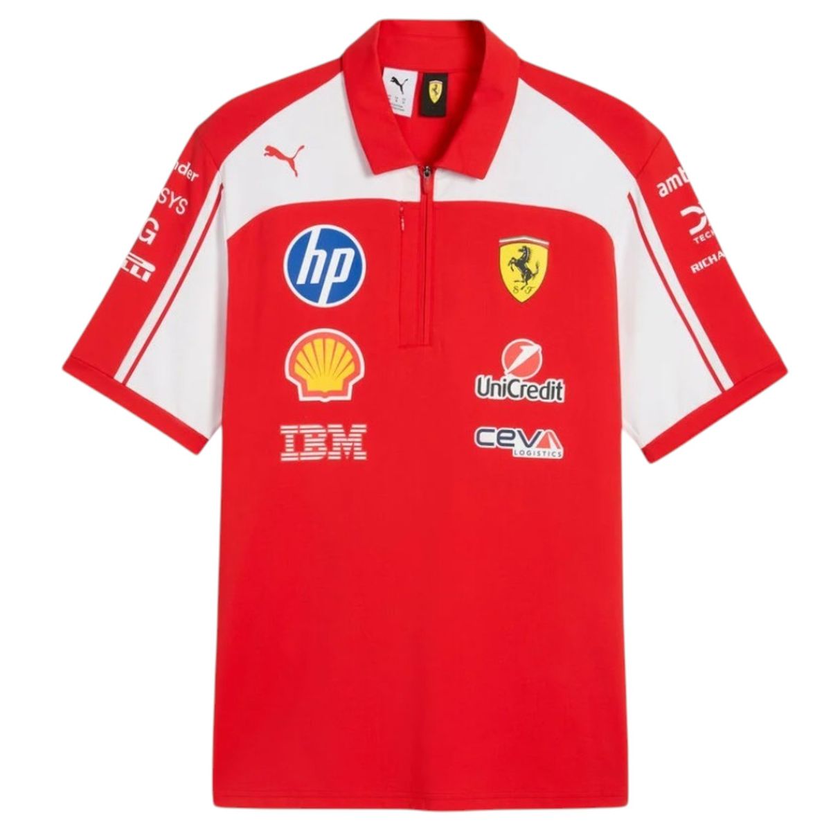 PUMA - Polera Polo PUMA Authentic Oficial Scuderia Ferrari HP 2026 Rojo