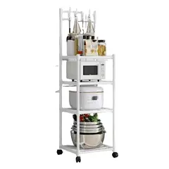 GENERICO - Estante Rack 4 Niveles Multifuncional P/ Cocina Baño Jardín