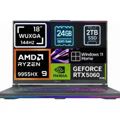 ASUS - NOTEBOOK Rog Strix G18 2025 18" FHD+ 144HZ AMD Ryzen 9 9955hx SSD 2tb 24gb Rtx 5060 8gGB