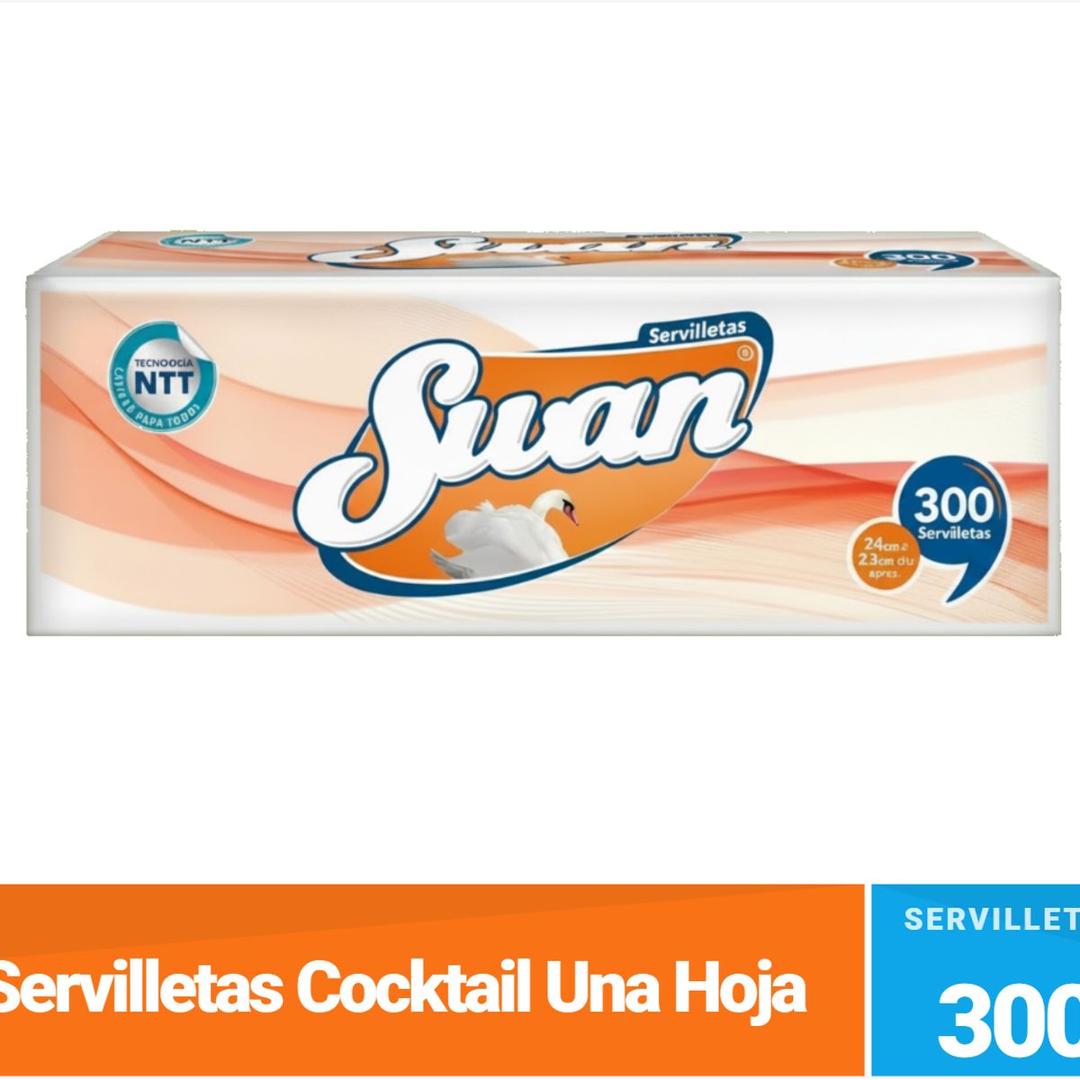 SWAN - Servilletas Swan 300 Unidades Cocktail