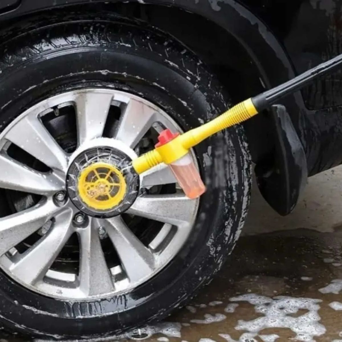 MOVI - CEPILLO GIRATORIO PARA LAVAR AUTO CON CONEXIÓN A AGUA