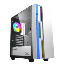 GAMEMAX - GABINETE GAMER BRUFEN C3 COC WHITE/BLUE ATX