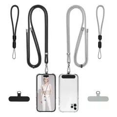 GENERICO - Set de 4 Piezas de Cordón y Colgante Universal para Celular, Diseño Sencillo