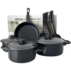 GENERICO - Set de Ollas HRZ-MARK 13 Pza