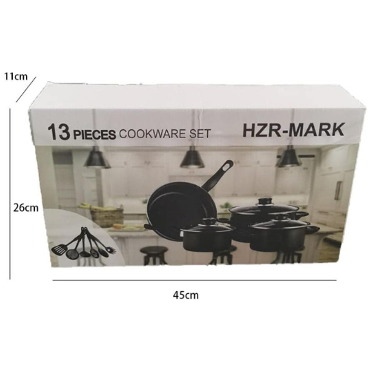 GENERICO - Set de Ollas HRZ-MARK 13 Pza