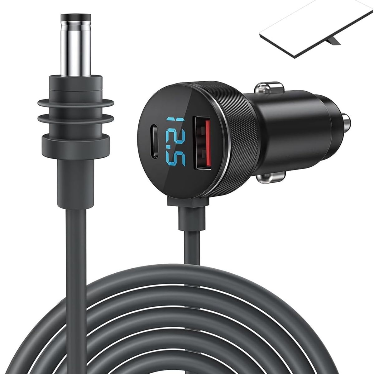 KUANGYE - Adaptador Auto Para Starlink Mini Con 3 Metros Cable Y Tipo C + A