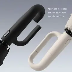 GENERICO - Plegable Paraguas Automático Antivendaval 20 Huesos Colgable