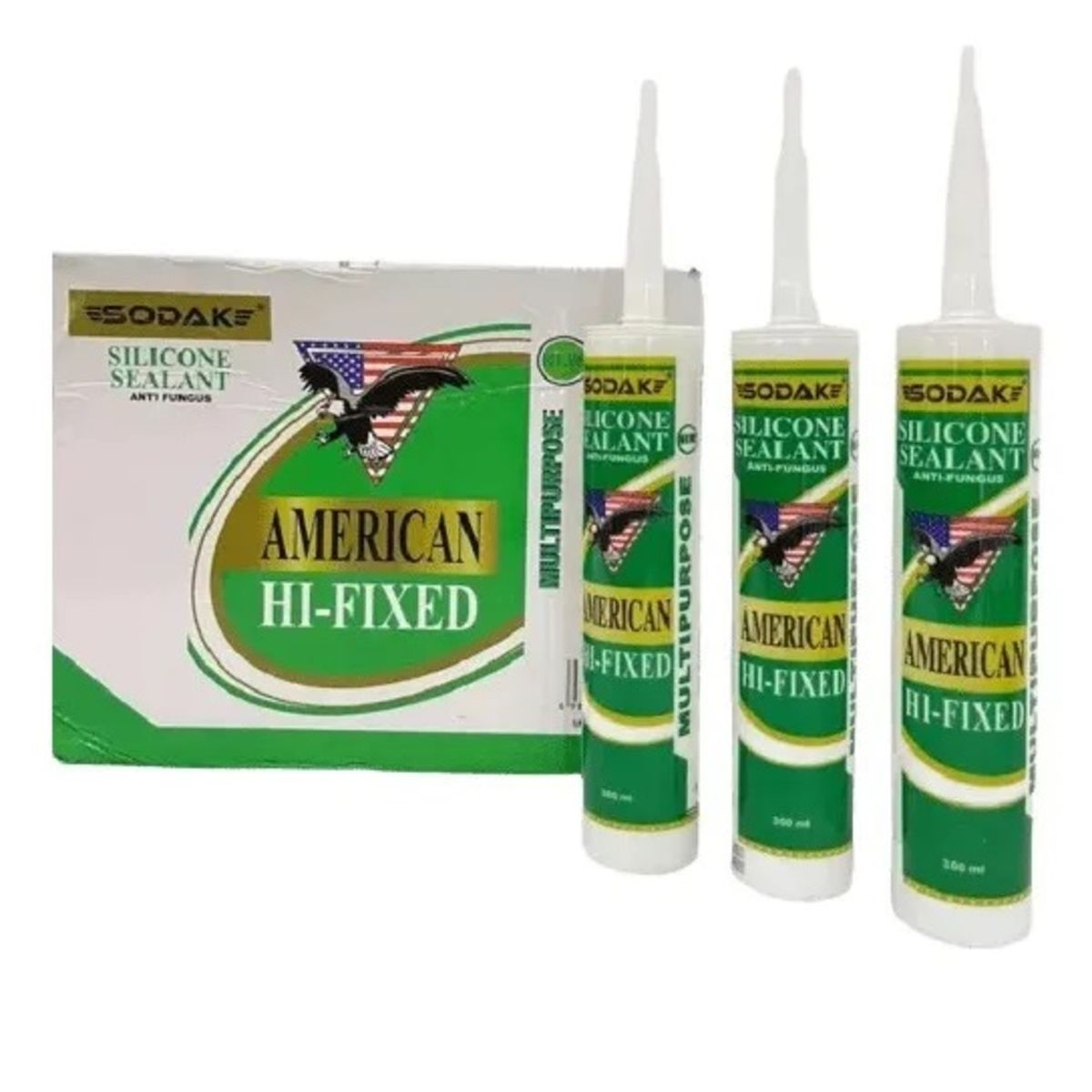 GENERICO - PACK X 3 SILICONA ACETICA SELLADOR TRANSPARENTE 280 ML