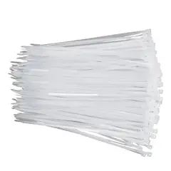 GENERICO - PACK X 3 100 TIRRAP DE NYLON 3.6MM X 300MM COLOR BLANCO