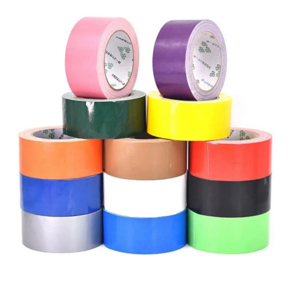 GENERICO - PACK X 4 CINTA ADHESIVA DE DUCTO COLORIDA Y RESISTENTE PARA EMBALAJE DE ALTA RESISTENCIA