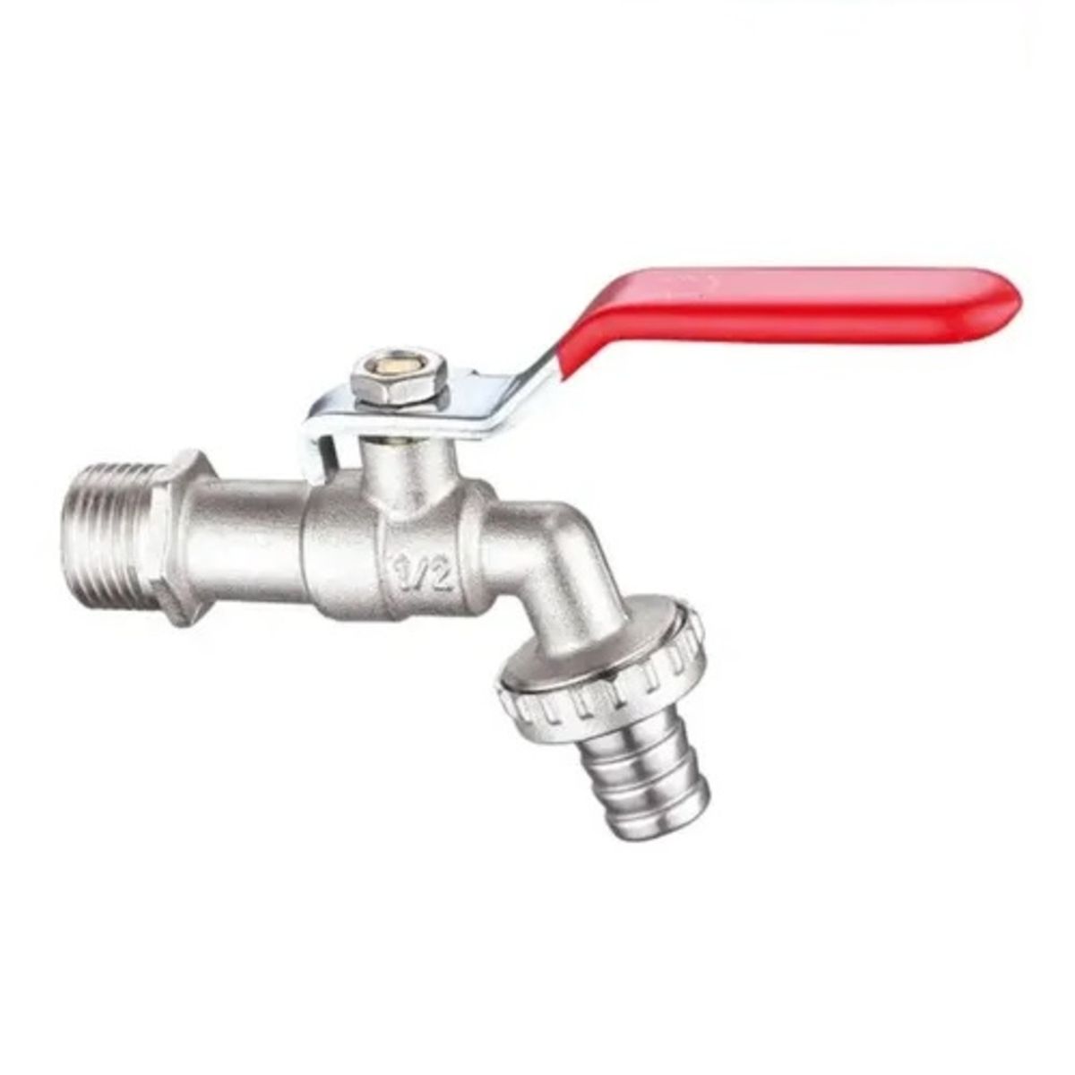 GENERICO - PACK X 3 LLAVE DE PASO JARDÍN O LAVADERO AGUA CALIENTE BRONCE 12