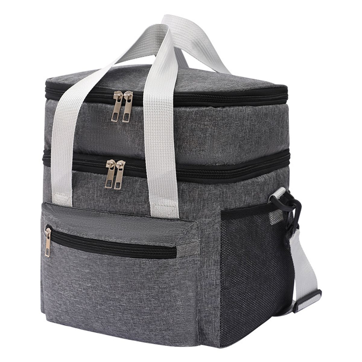 GENERICO - Bolsa de lonchera de doble capa bolsa aislantemultifuncional bolsa de almuerzo impermeable