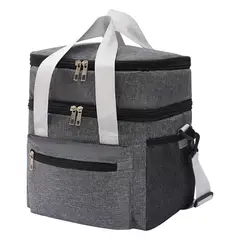 GENERICO - Bolsa de lonchera de doble capa bolsa aislantemultifuncional bolsa de almuerzo impermeable