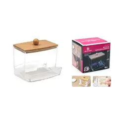 GENERICO - ORGANIZADOR CON TAPA DE BAMBU 10CM