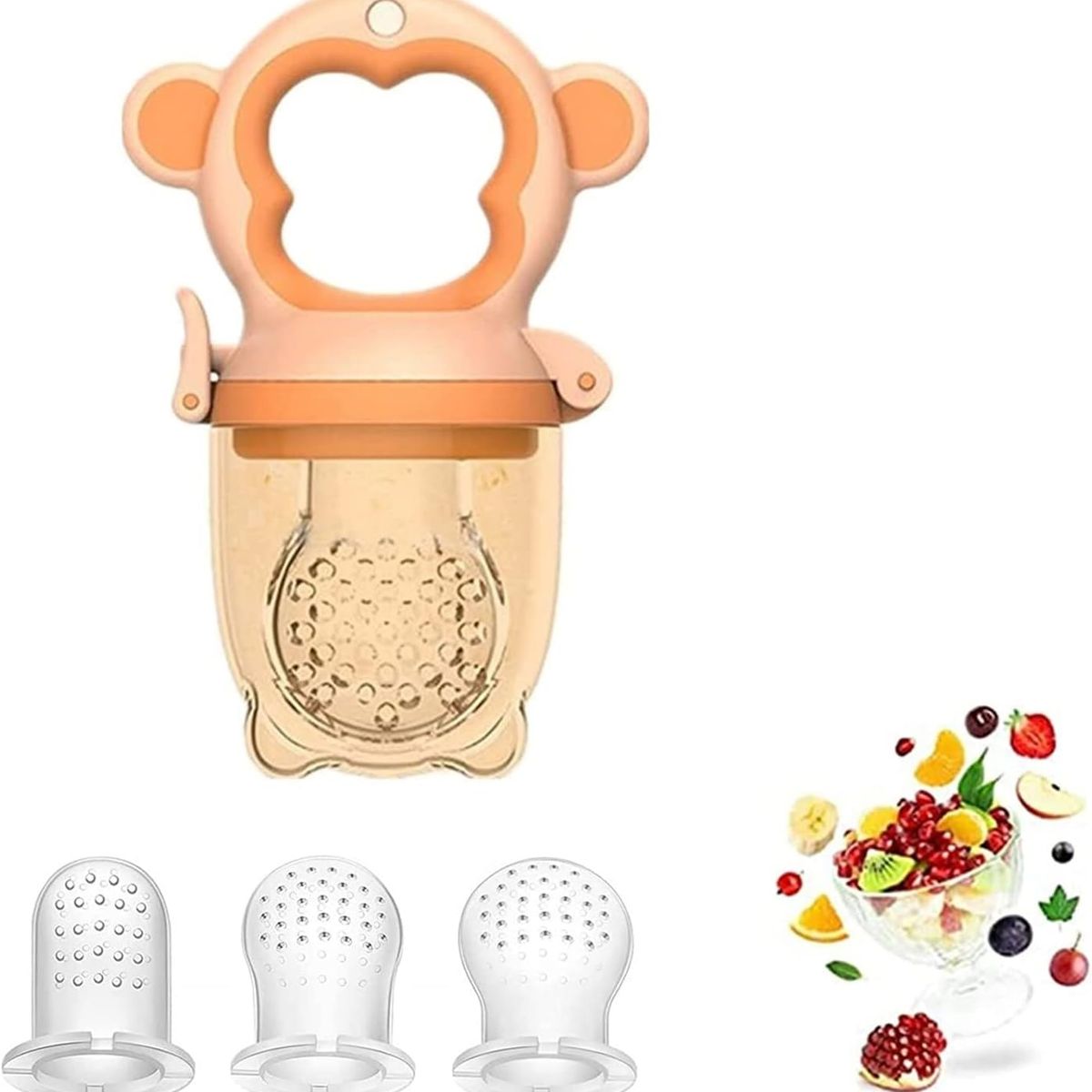 KUANGYE - Comedero De Fruta Para Bebés, De Silicona De Calidad Aliment