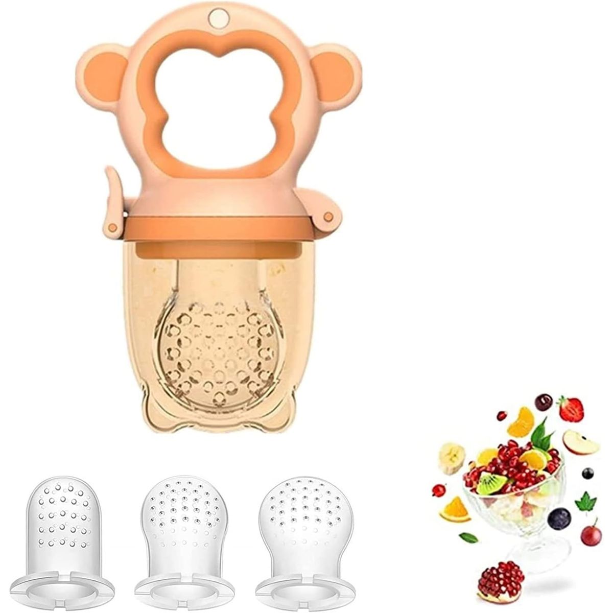 KUANGYE - Comedero De Fruta Para Bebés, De Silicona De Calidad Aliment