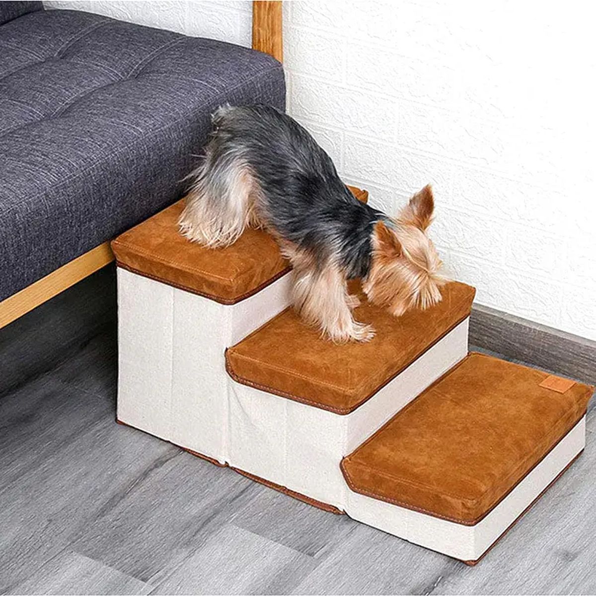 GENERICO - Escalera Plegable Para Mascotas Pequeñas De 3 Piso