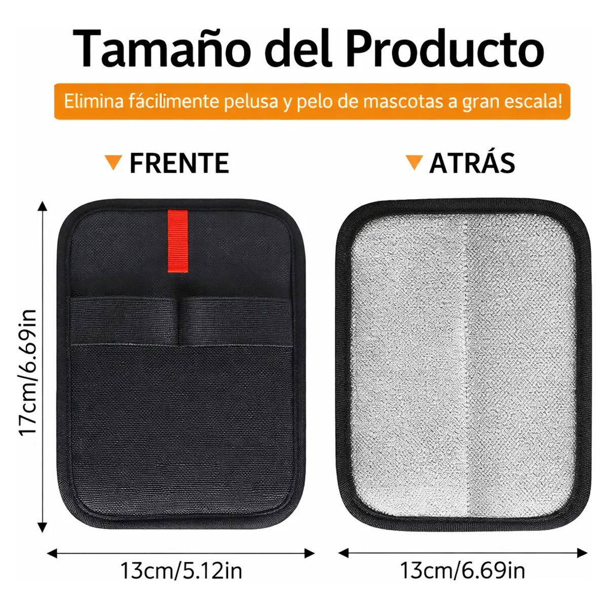 KUANGYE - Pack 2 Guante Cepillo Quita Pelo Removedor Pelusa Mascotas Ropa