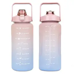 GENERICO - Botella De Agua Motivacional Gran Capacidad 2ltrs Deportiva