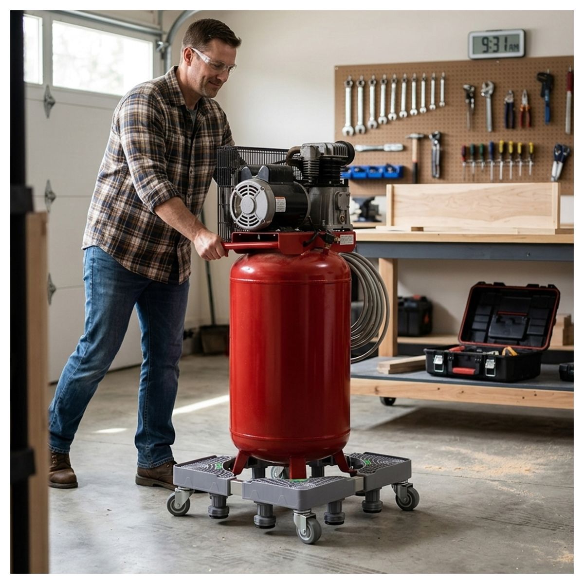 MALIK - Base Deslizable para Lavadora y Refrigerador - 4 Ruedas