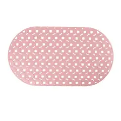 GENERICO - Set 6 Alfombra De Goma Antideslizante Ducha 70x39 Rosa