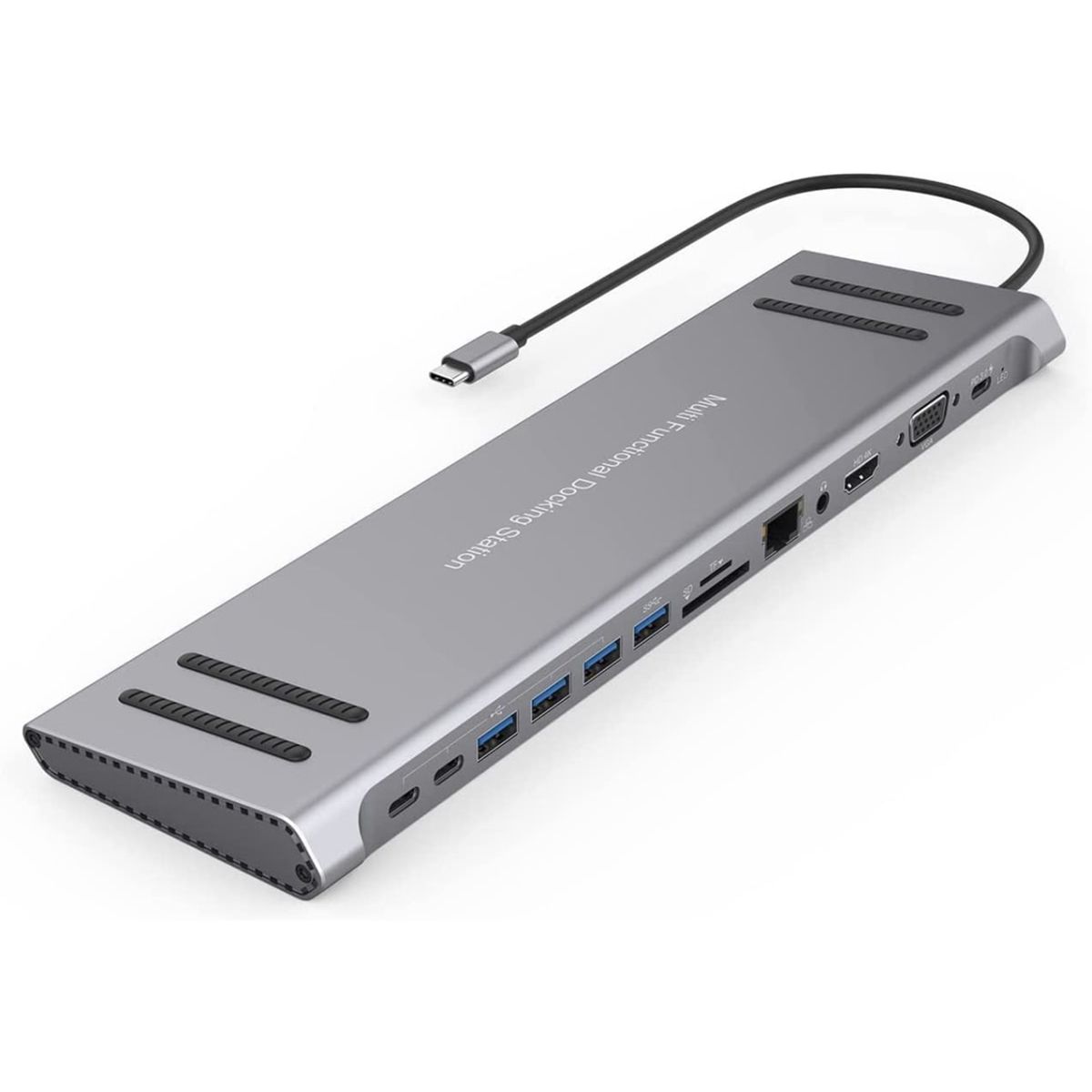 Adaptador Multipuerto USB-C 14 en 1 Docking Station 9199A, marca MALIK - Foto Principal
