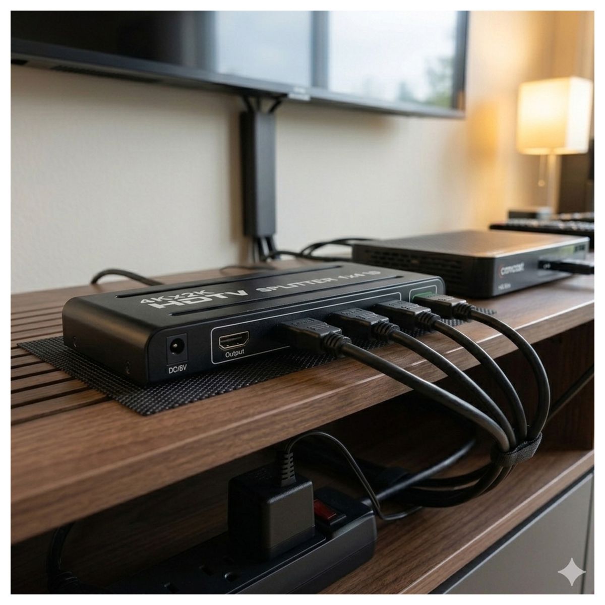 MALIK - Splitter Duplicador HDMI 4K 1x4 Ultra HD para Cine en Casa