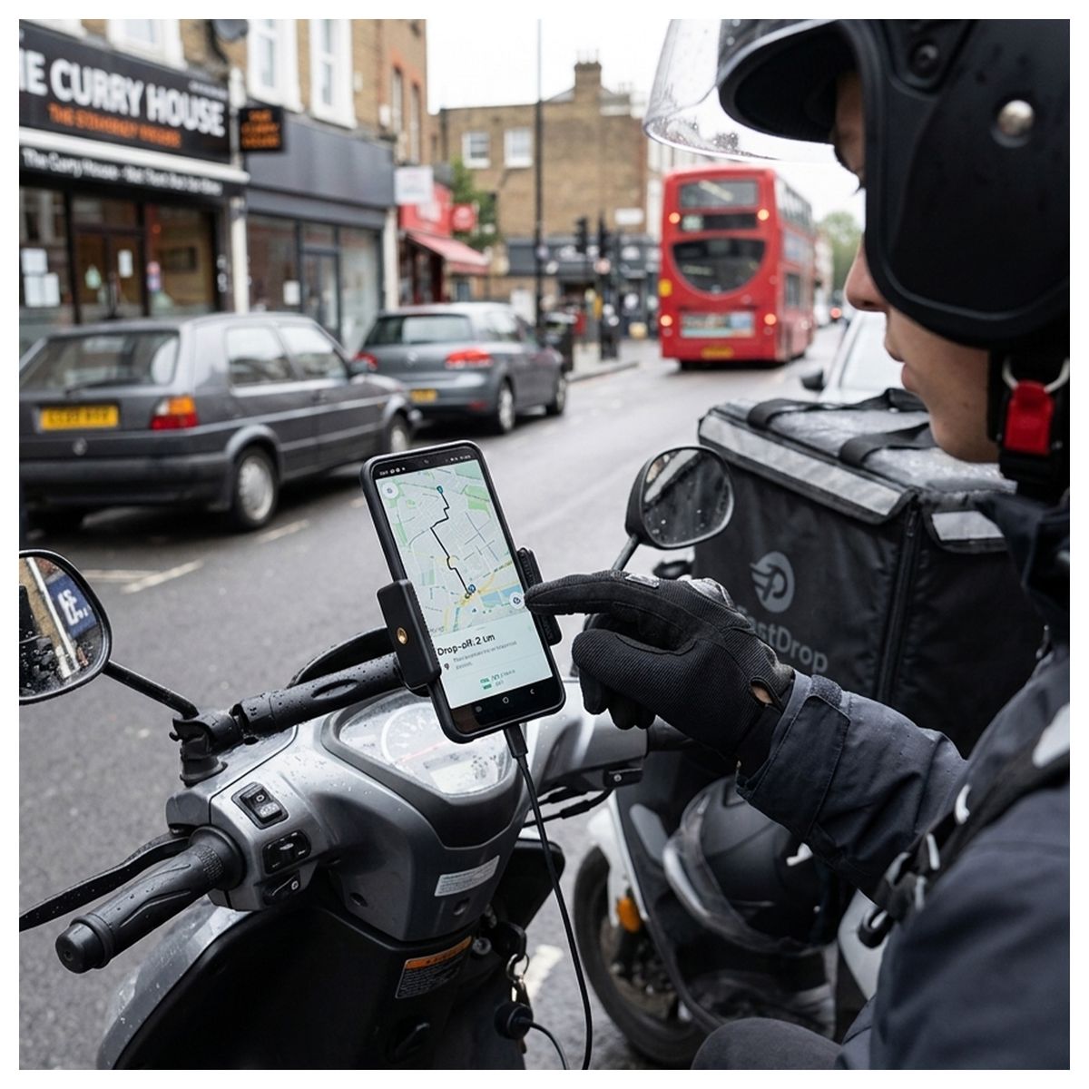 MALIK - Pack 3 Clip Soporte Celular Ajustable Negro Alta Resistencia