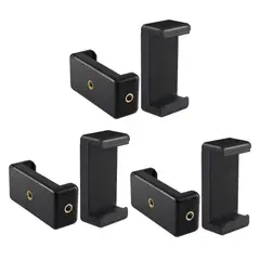 MALIK - Pack 3 Clip Soporte Smartphone Ajustable Negro