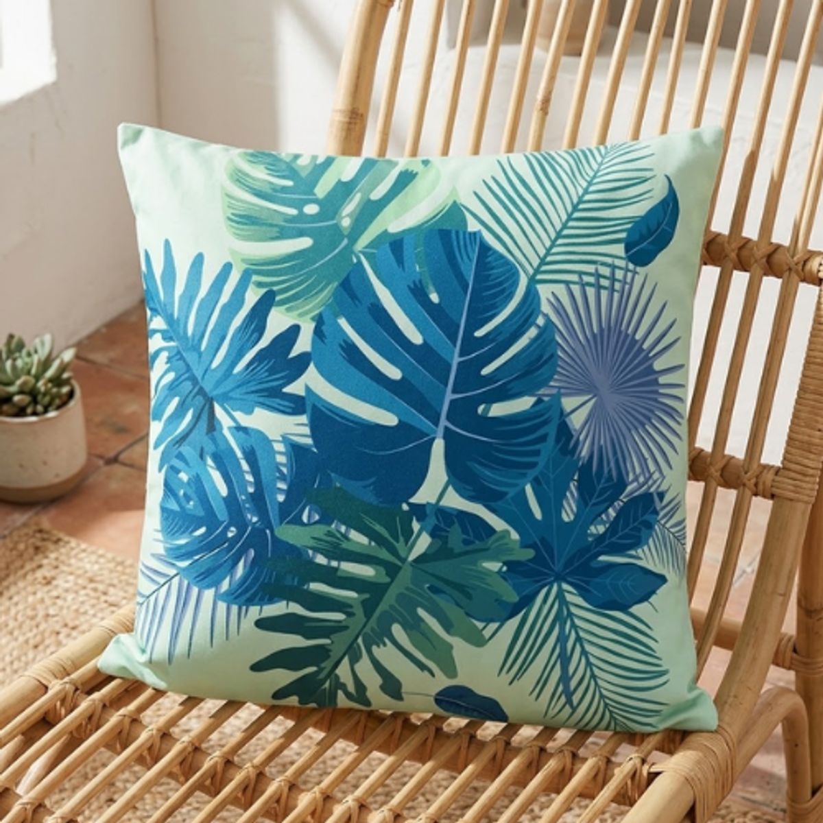 GENERICO - Set 6 Cojin Decorativo Estampado Plantas Summer Day