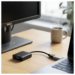 MALIK - Adaptador de Video HDMI a VGA con Cable y Conversor HDTV