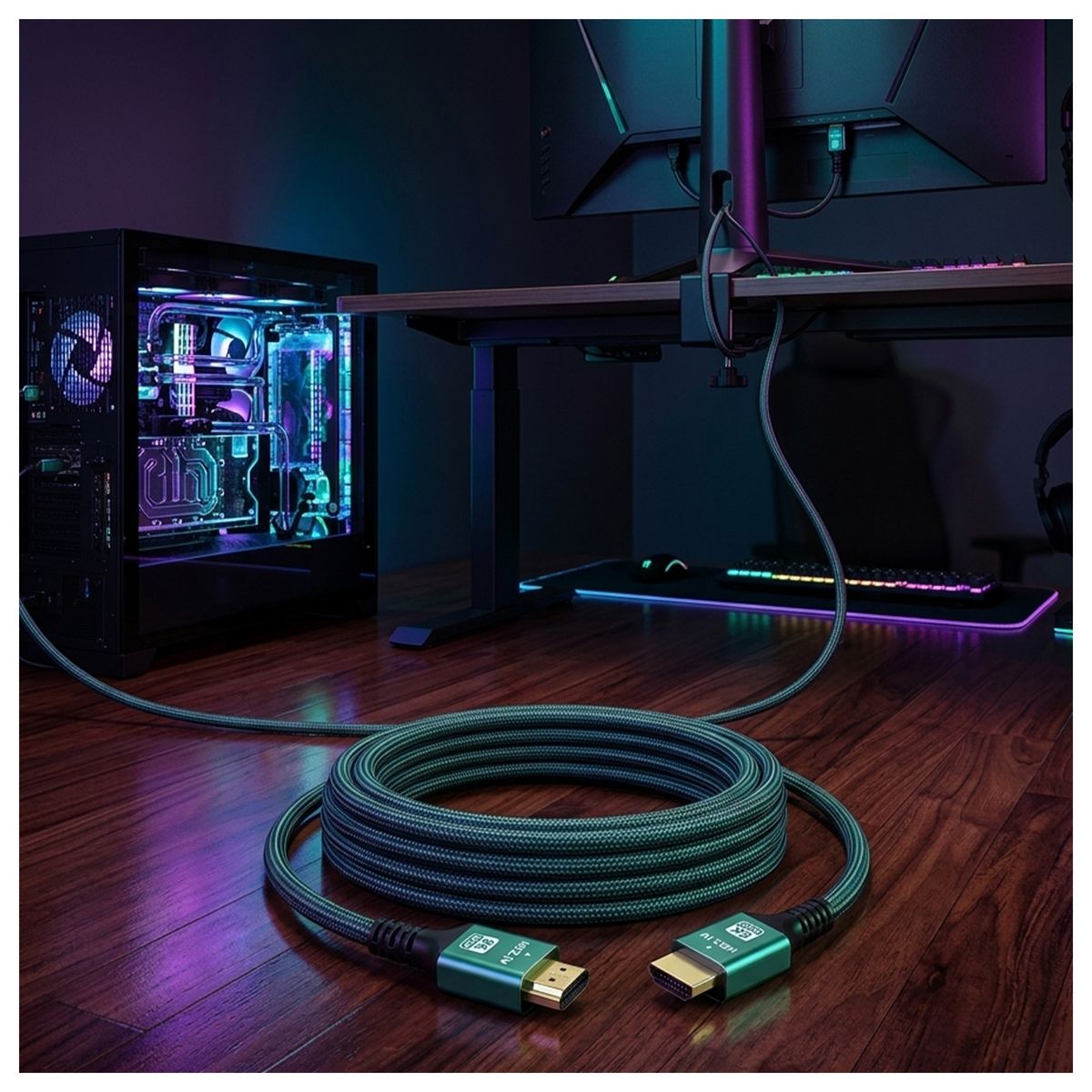 MALIK - Cable HDMI Ultra HD 8K 60Hz 48Gbps 2.1 10 Metros