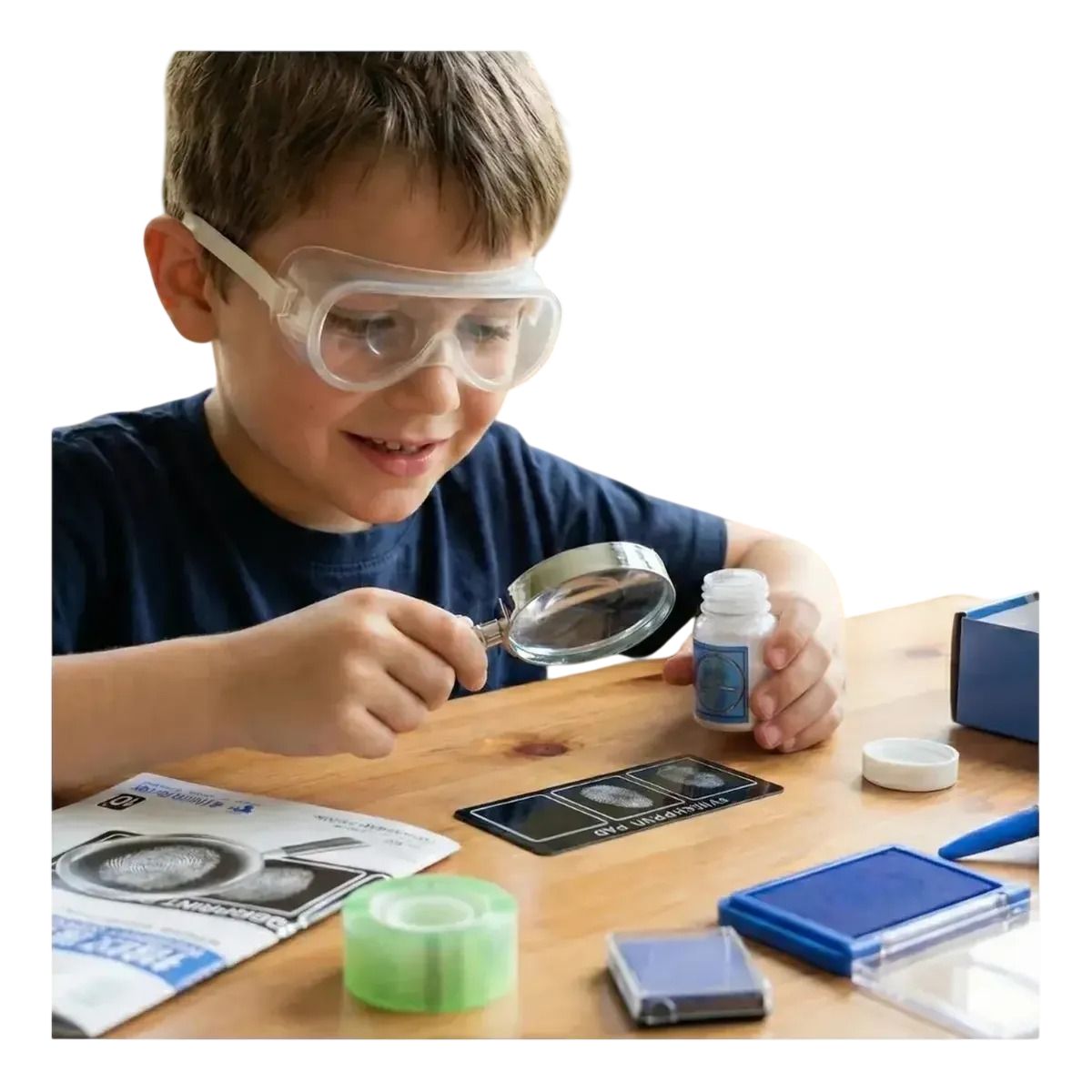 GENERICO - Juego De Rol De Detective Infantil Con Huellas Dactilares