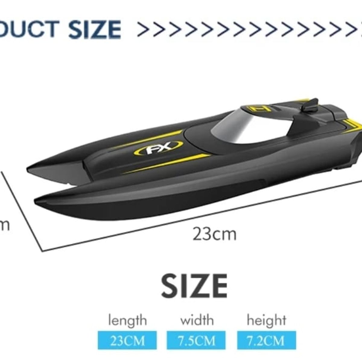 GENERICO - Lancha Control Remoto H118 Mini Bote Barco 2,4 Ghz