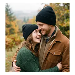 EKOL TACTICA MILITAR - Gorro Beanie De Lana Hombre Mujer Térmico Con Forro Polar