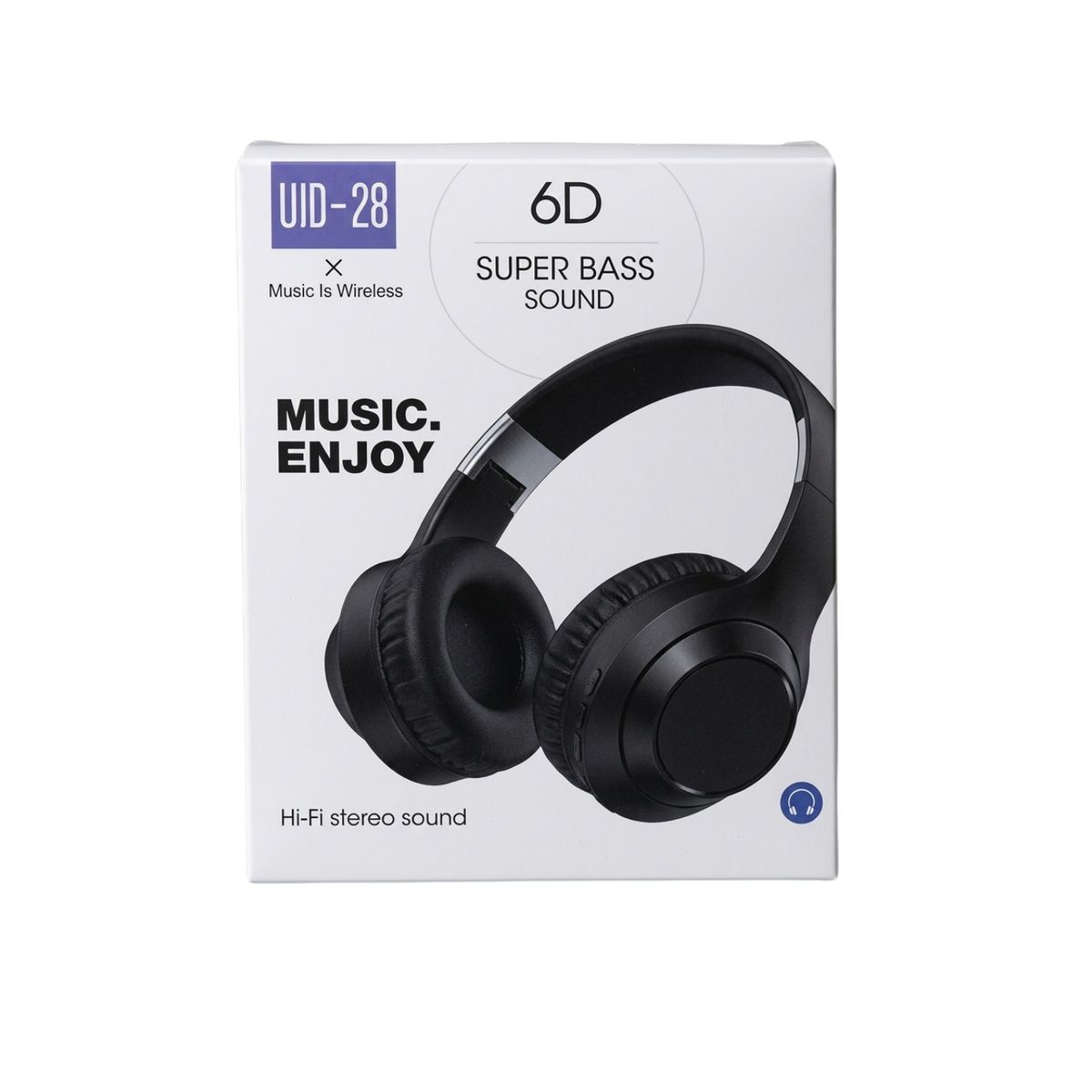 GENERICO - Audífonos Inalámbricos Bluetooth UID-28 6D Super Bass - Hi-Fi Stereo