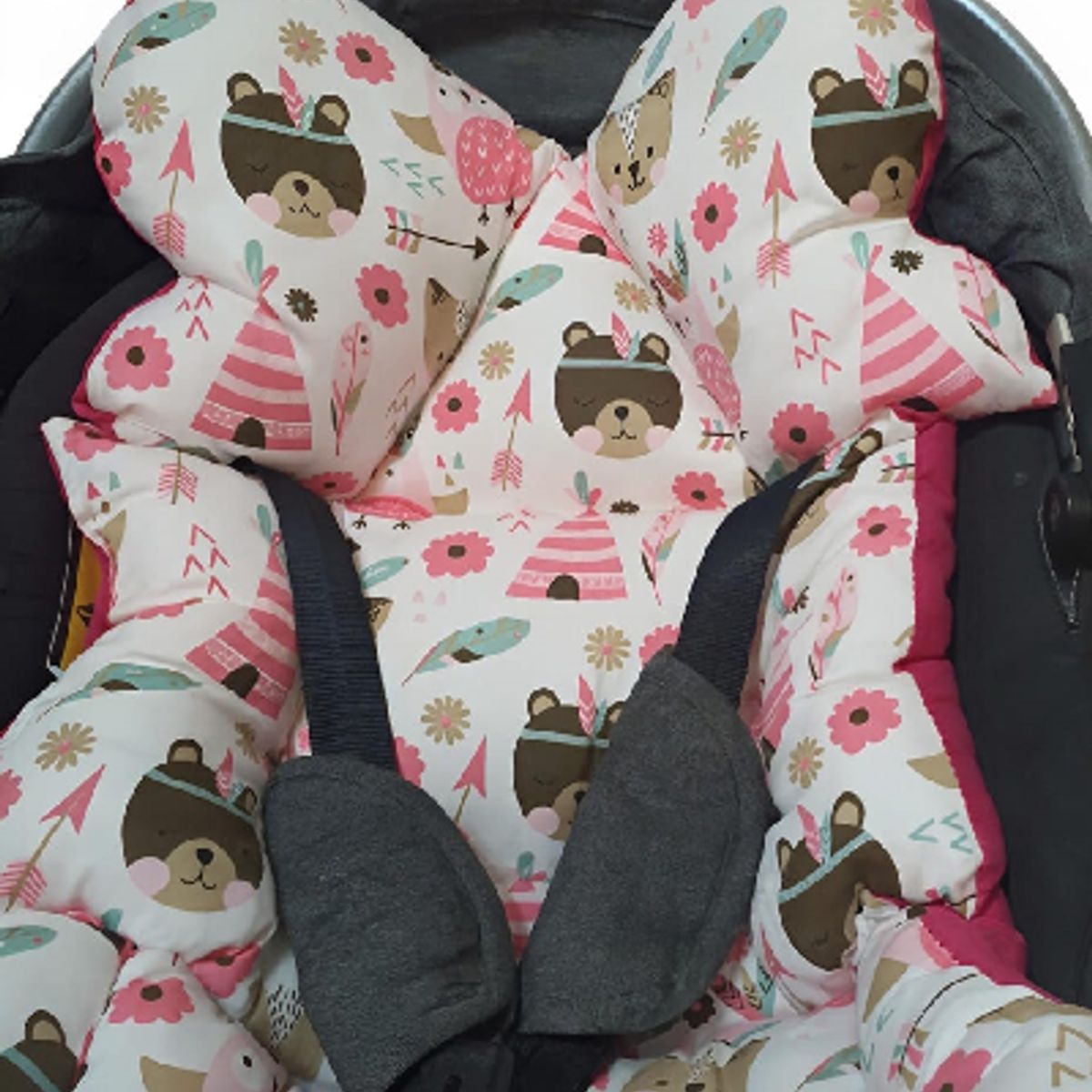 GENERICO - Acolchado Huevito para silla de coche bebe modelo ZOE