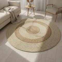 GENERICO - Alfombra De Fibra Natural, 100 Cm 1 M Liso Marrón Claro