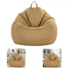 GENERICO - 100x120cm Funda Puf Gigante En Forma De Pera Y Sin Relleno lavable
