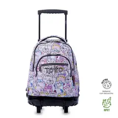 TOTTO - Morral Mochila Con Rueda Bomper Renglon