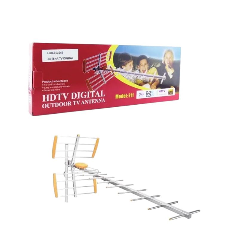 GENERICO Antena Aerea Hdtv Fija Para Exterior De 17 Elementos