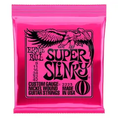 ERNIE BALL - 2223 SUPER SLINKY Set de Cuerdas Guitarra Eléctrica 09-42