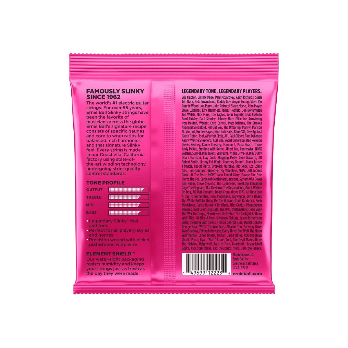 ERNIE BALL - Ernie Ball 2223 SUPER SLINKY Set de Cuerdas Guitarra Eléctrica 09-42