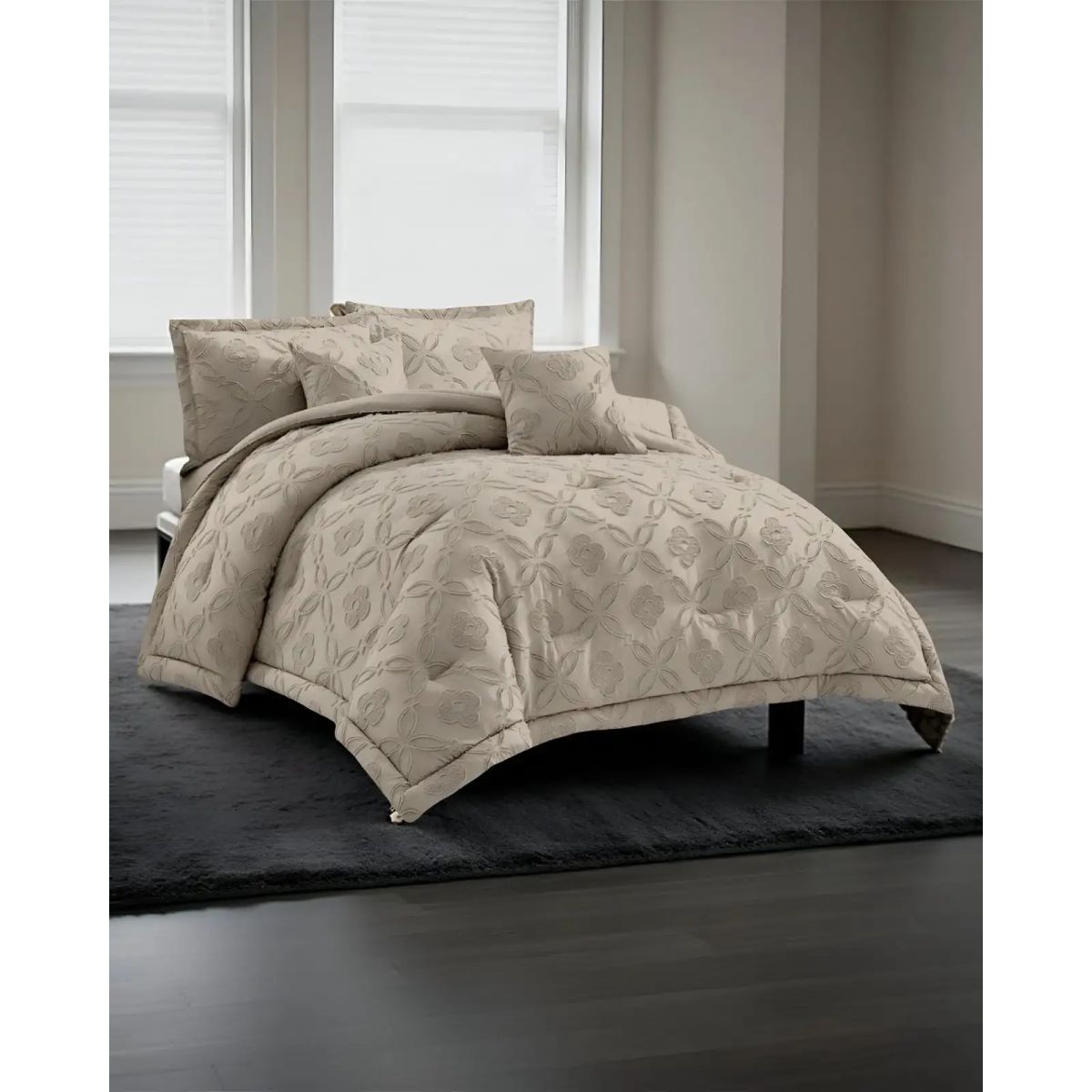 GENERICO - Quilt King Diseño Moderno Cubrecama Liviano de Verano