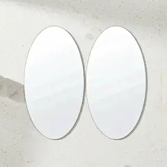 GENERICO - Set 2 Lamina Espejo Adhesivo 20x30cm Espejo Decorativo Vinil